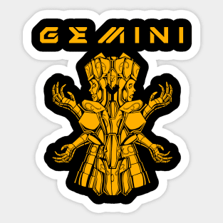 Gemini Saint Seiya Anime Fanart Sticker